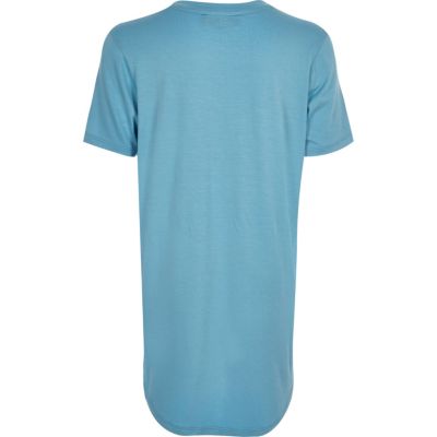 Boys blue longline t-shirt